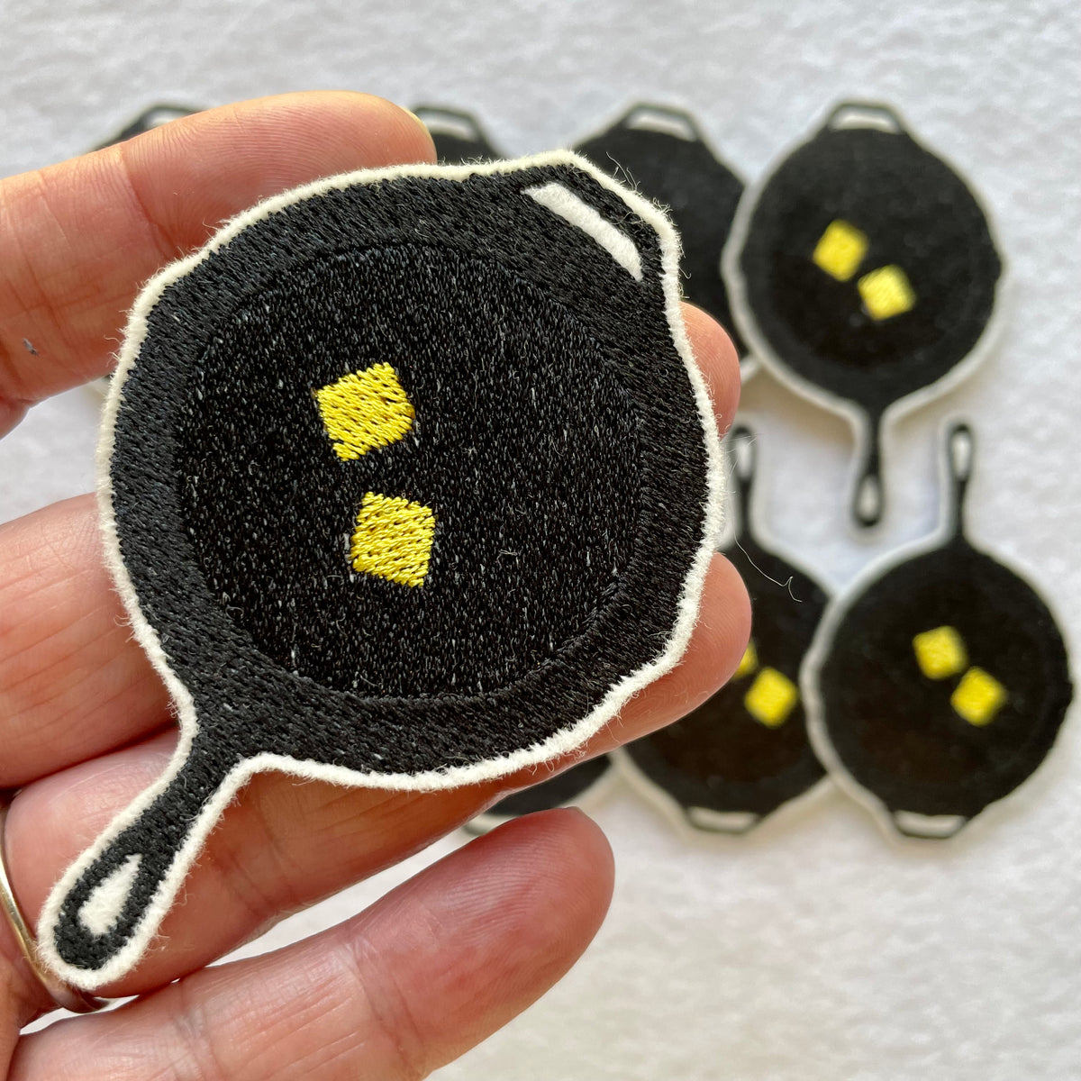 Cast Iron Patch Southern Fried Stitching