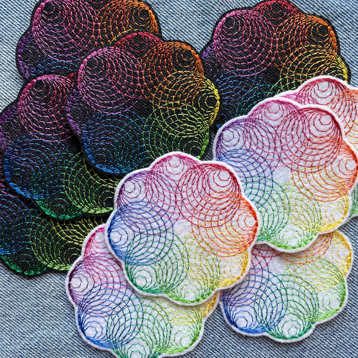 Color Wheel Patch — White – Southern Fried Stitching